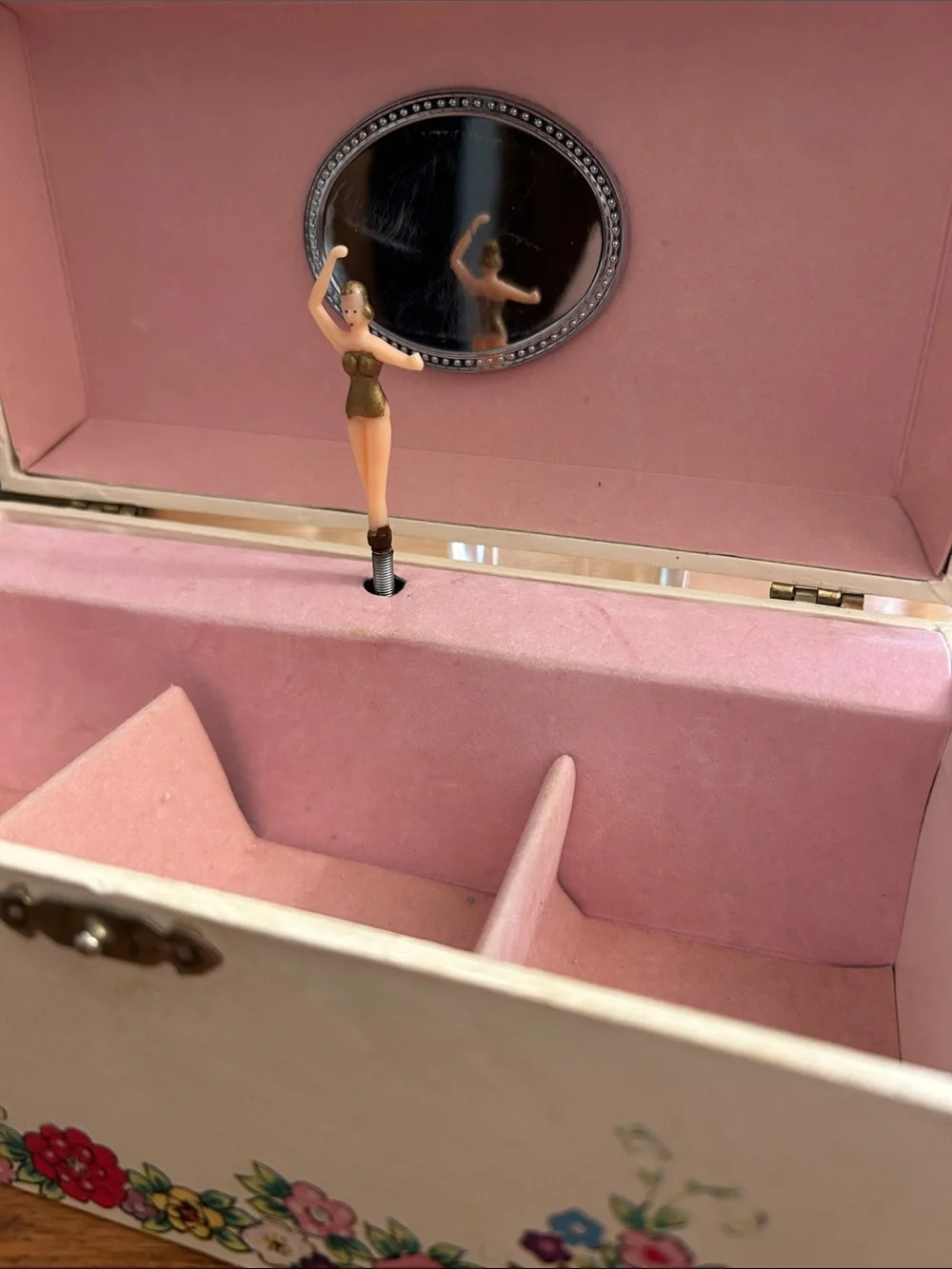 Vintage Ballerina Musical Jewelry Box